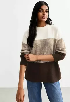 Джемпер COLOUR BLOCK New Look, коричневый