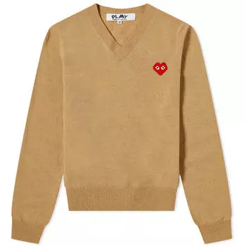 Джемпер Comme des Garons Play Invader Heart V-Neck Pullover
