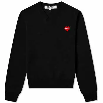 Джемпер Comme des Garons Play Invader Heart V-Neck Pullover