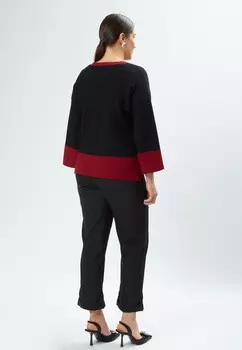 Джемпер CONTRAST HEMS Maison Form'elle, черный