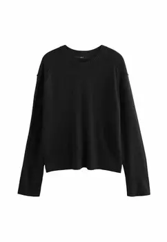 Джемпер COSY CREW NECK TALL Next, черный