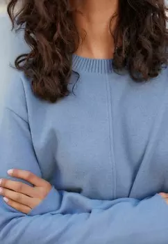 Джемпер COSY SOFT TOUCH SEAM DETAIL CREW NECK Next, синий