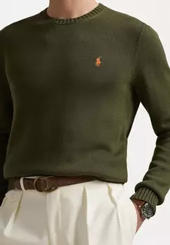 Джемпер COTTON CREWNECK SWEATER Polo Ralph Lauren, оливковый