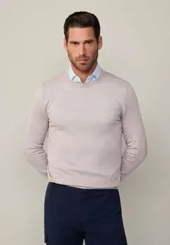 Джемпер CREW Hackett London, бежевый