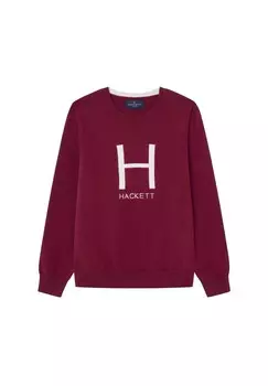 Джемпер CREW Hackett London, красный