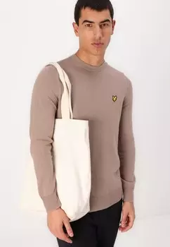 Джемпер CREW NECK Lyle & Scott, светло-коричневый