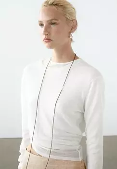 Джемпер CREW NECK Massimo Dutti, белый