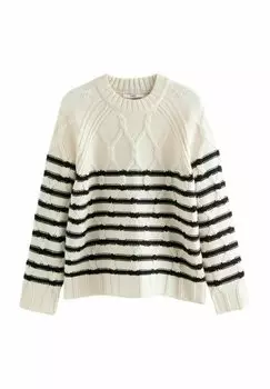 Джемпер CREW NECK REGULAR FIT Next, белый