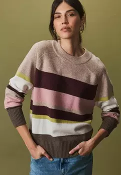 Джемпер CREW NECK REGULAR FIT Next, коричневый