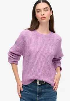 Джемпер CREW NECK Superdry, фиолетовый