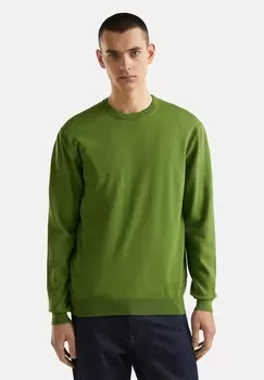 Джемпер CREW NECK United Colors of Benetton, зеленый