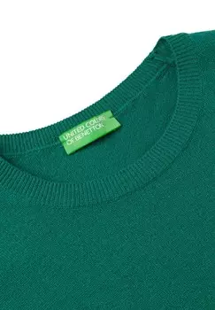 Джемпер CREW NECK United Colors of Benetton, зеленый