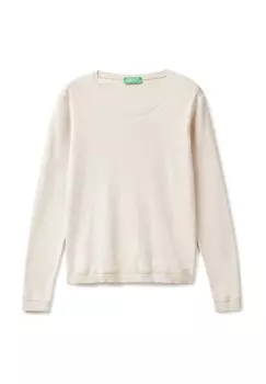 Джемпер CREW NECK United Colors of Benetton, бежевый