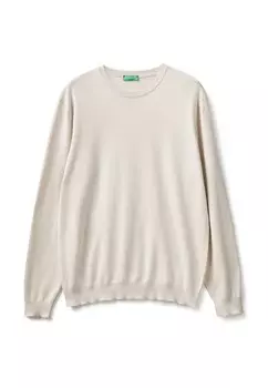 Джемпер CREW NECK United Colors of Benetton, кремовый