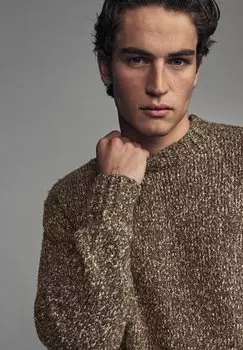 Джемпер CREW RELAXED FIT Next, бежевый