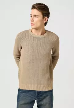 Джемпер CREWNECK Wrangler, светло-коричневый