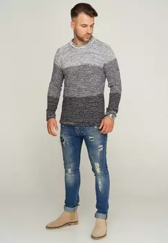 Джемпер CRLARVIK CARISMA, цвет Mottled Light Grey