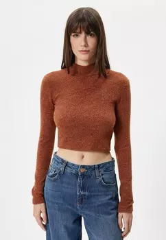 Джемпер CROP Koton, коричневый