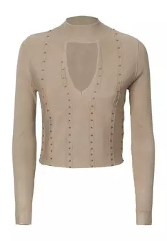 Джемпер CROPPED CUT-OUT INFLUENCER, бежевый