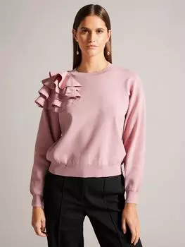 Джемпер Debroh с рюшами Ted Baker, розовый