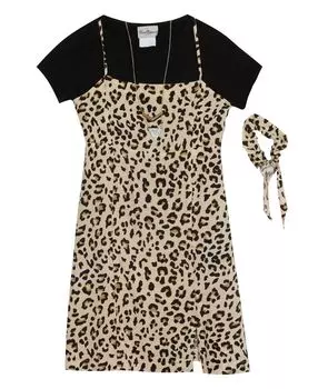 Джемпер для больших девочек, футболка с короткими рукавами, резинка для волос и комплект ожерелья Rare Editions