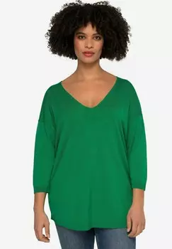 Джемпер DOPPELTER V-AUSSCHNITT Angel of Style, зеленый