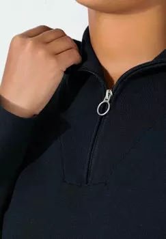 Джемпер DOUBLE-FACED ZIP-UP COLLAR Angel of Style, темно-синий