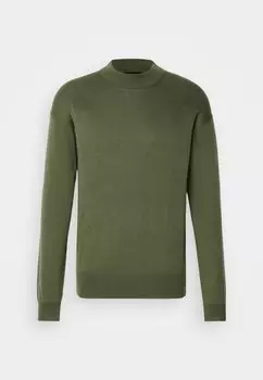 Джемпер DROPPED SHOULDER MOCK NECK Scotch & Soda, зеленый