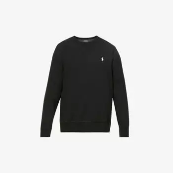 Джемпер двойной вязки с длинными рукавами Polo Ralph Lauren, черный