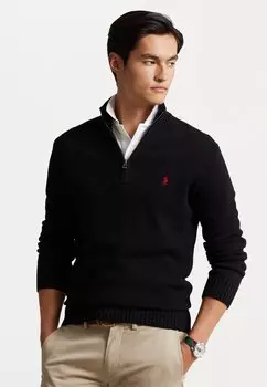 Джемпер ДЖЕМПЕР НА ЧЕТВЕРТОЙ МОЛНИИ Polo Ralph Lauren, черный
