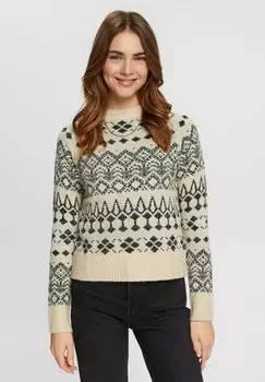 Джемпер edc by Esprit, бежевый