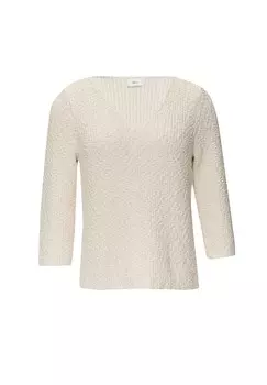 Джемпер EFFEKTGARN s.Oliver BLACK LABEL, кремовый