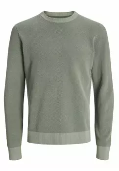 Джемпер EGLOBE CREW NECK Jack & Jones, оливковый