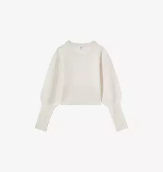 Джемпер Ella из смесовой шерсти с рукавами-фонариками Reiss, бежевый