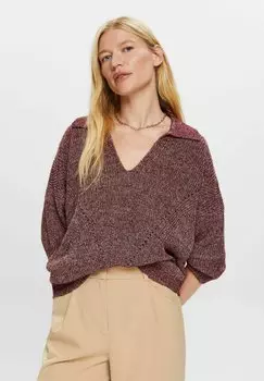 Джемпер Esprit Caleid Str, цвет баклажан