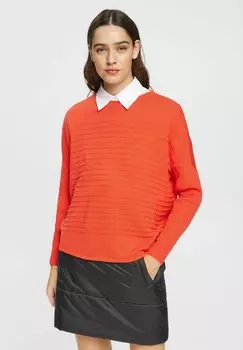 Джемпер Esprit Striped, оранжево-красный новый