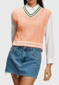 Джемпер Esprit Zopf Mit Delfin-Logo, розовый
