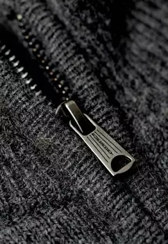 Джемпер ESSENTIAL EMBROIDERED HALF ZIP Superdry, темно-серый