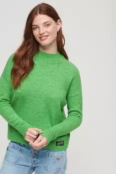 Джемпер Essential с воротником-стойкой Superdry, зеленый