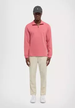 Джемпер ESTATE RIB QUARTER ZIP PULLOVER Ralph Lauren, ягодно-розовый