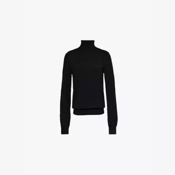 Джемпер Eve с высоким воротом из мериносовой шерсти The Frankie Shop, черный