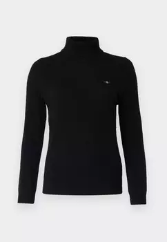 Джемпер EXTRAFINE ROLLNECK GANT, черный