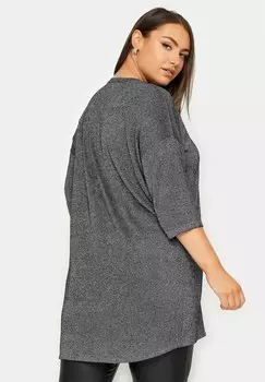 Джемпер EYELET Yours Clothing, серый