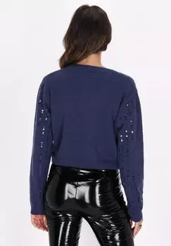 Джемпер faina, темно-синий деним