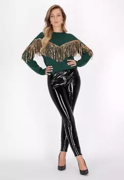 Джемпер faina, темно-зеленый