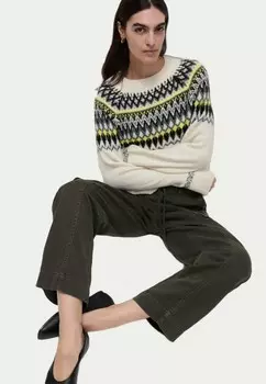 Джемпер FAIR ISLE CREW NECK Marks & Spencer, бежевый