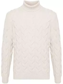 Джемпер фактурной вязки Fileria, белый