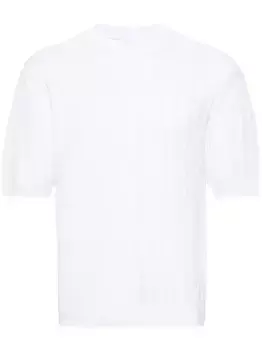 Джемпер фактурной вязки JACQUEMUS, белый