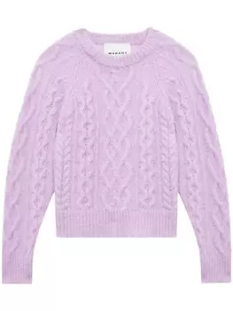 Джемпер фактурной вязки MARANT, фиолетовый