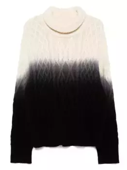 Джемпер фактурной вязки Monse, нейтральный